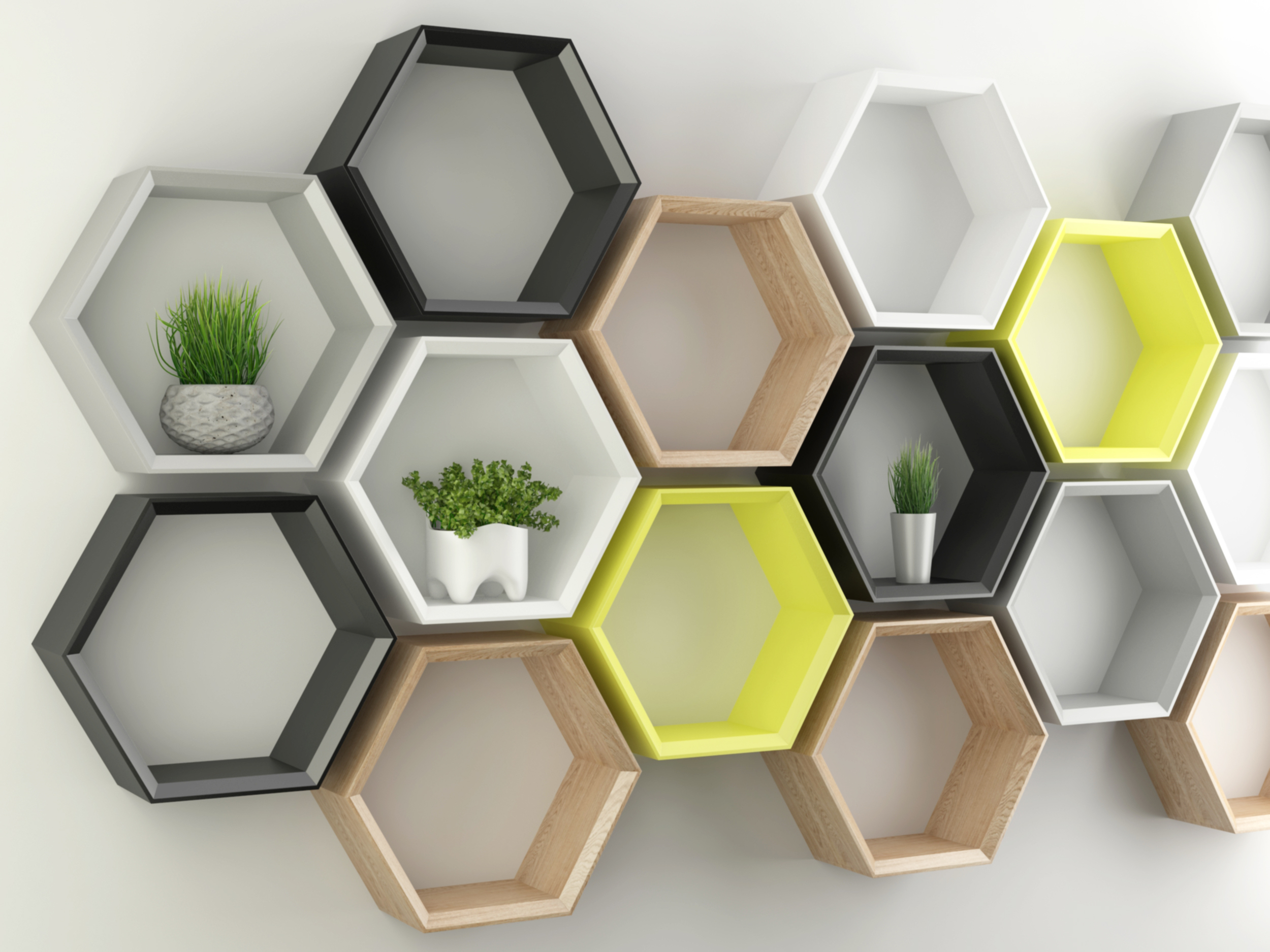 Półka HEXA plaster miodu - obrazek 2