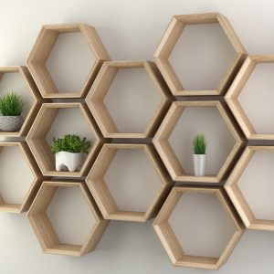 Półka HEXA plaster miodu