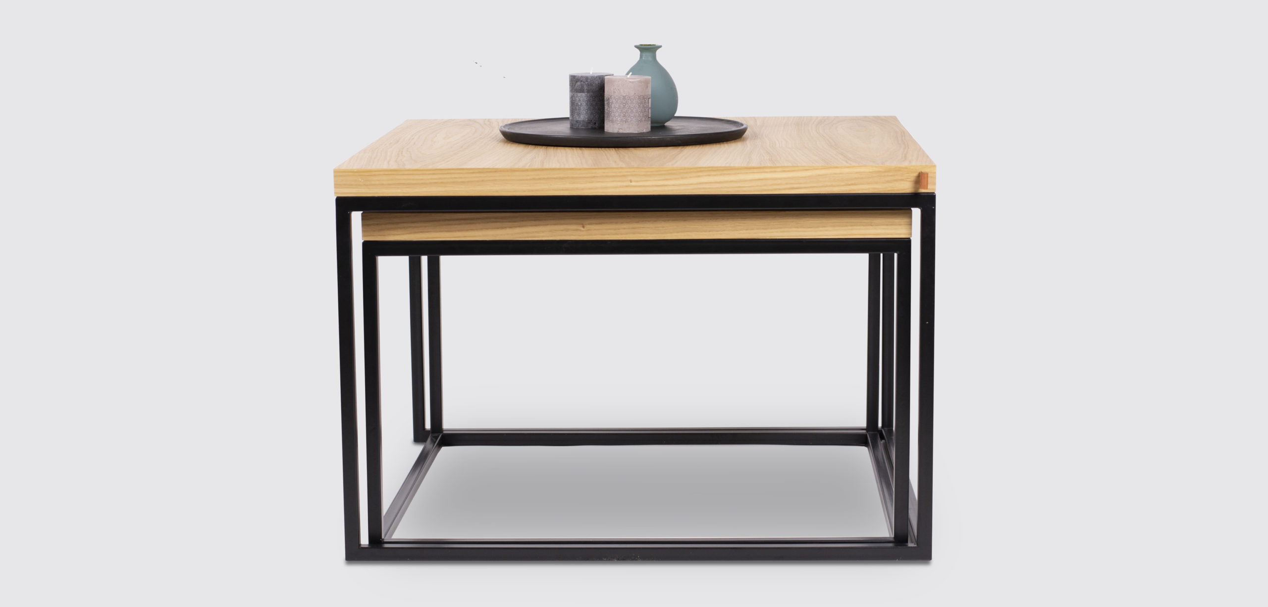 Komplet Stolików Kawowych Dębowych - obrazek 2